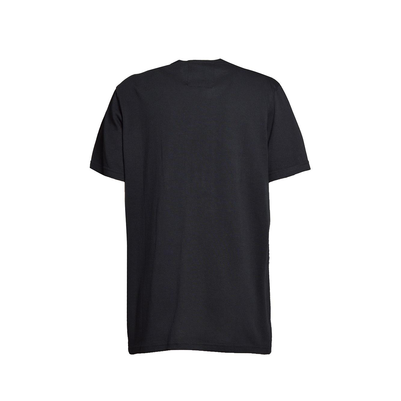 T-shirt in cotone nero applicazioni swarovski Caban Romantic x Adidas 