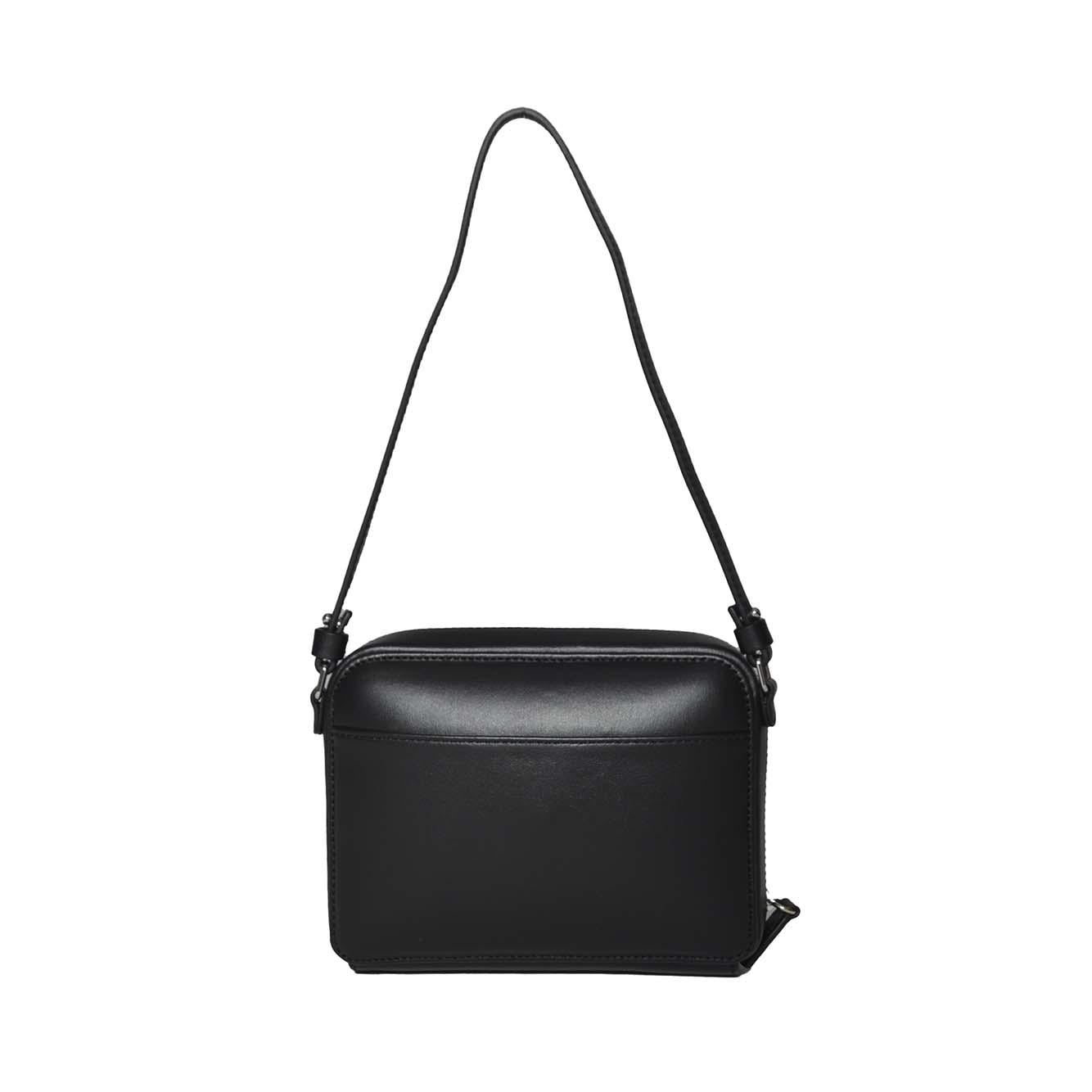 Borsa a mano Cloud Chained in pelle nera Courregès 