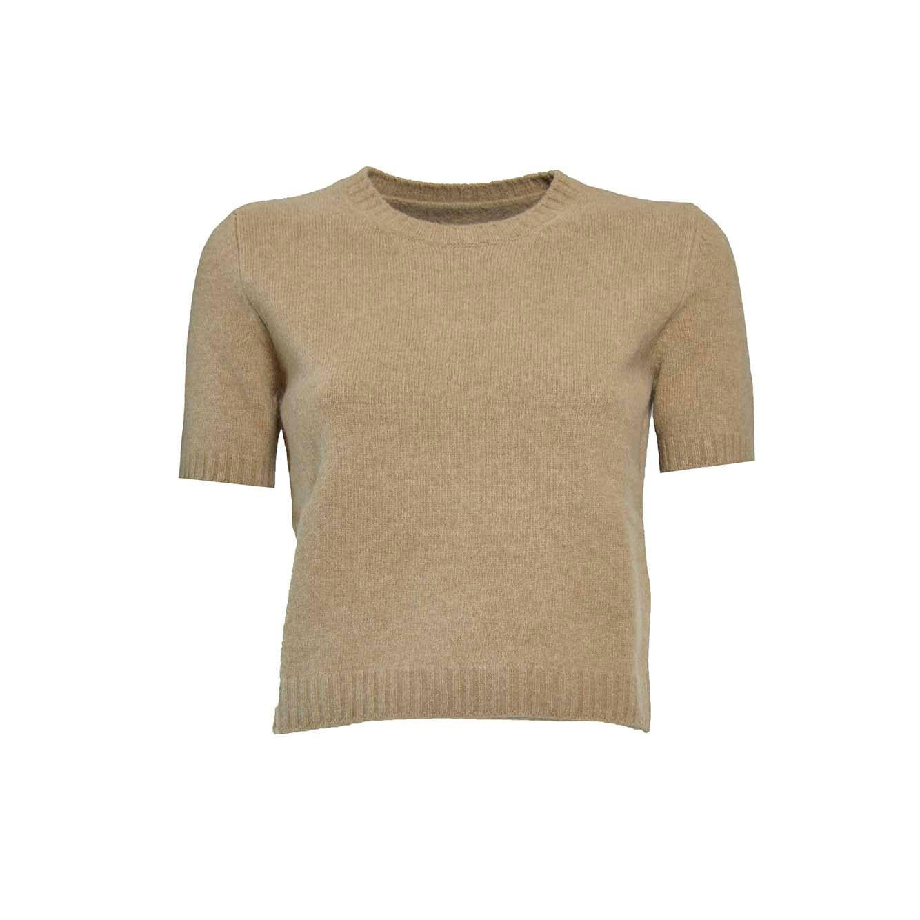 Top in lambswool cammello Maison Margiela 