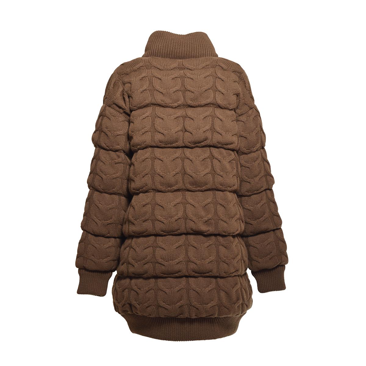 Piumino Ovatta in lana e cashmere cammello Max Mara 