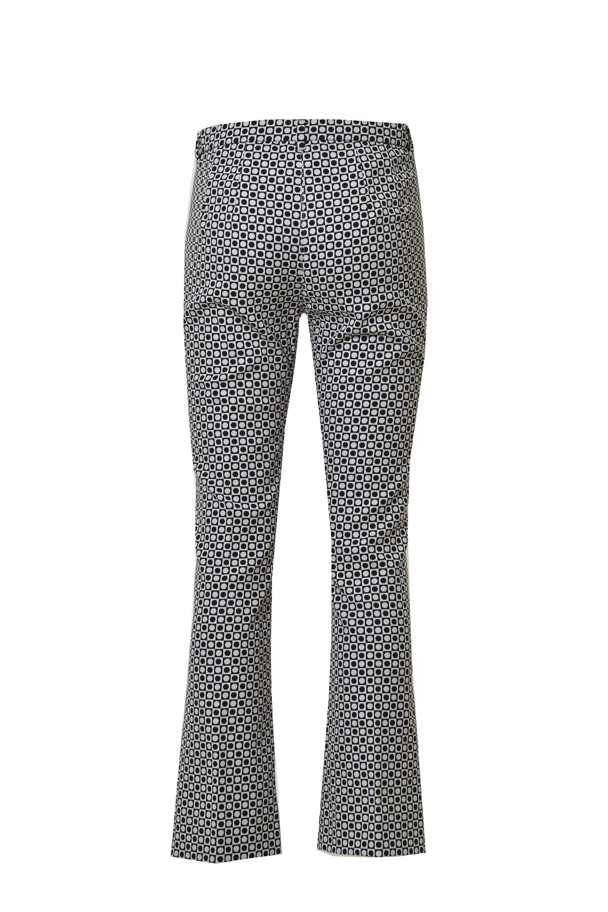 Pantalone Belford in misto cotone fantasia 'S Max Mara 