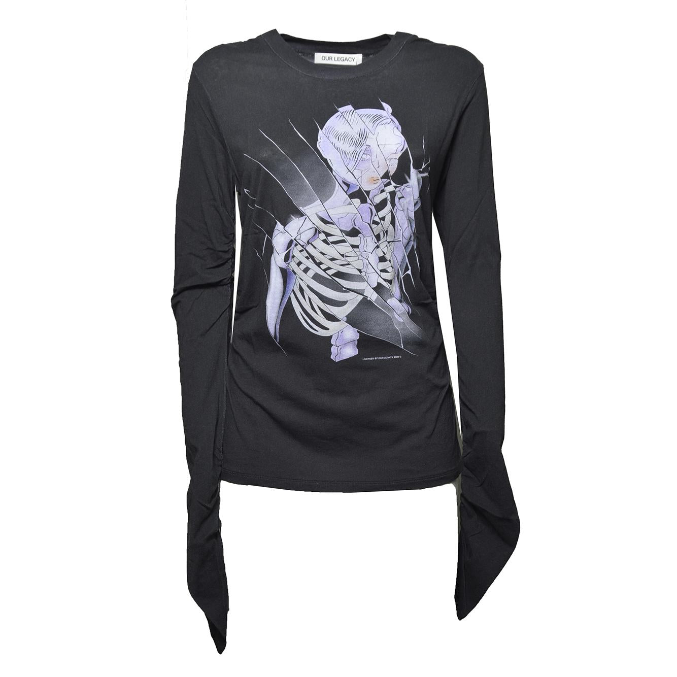 strain slim longsleeve cybemetic angel print 