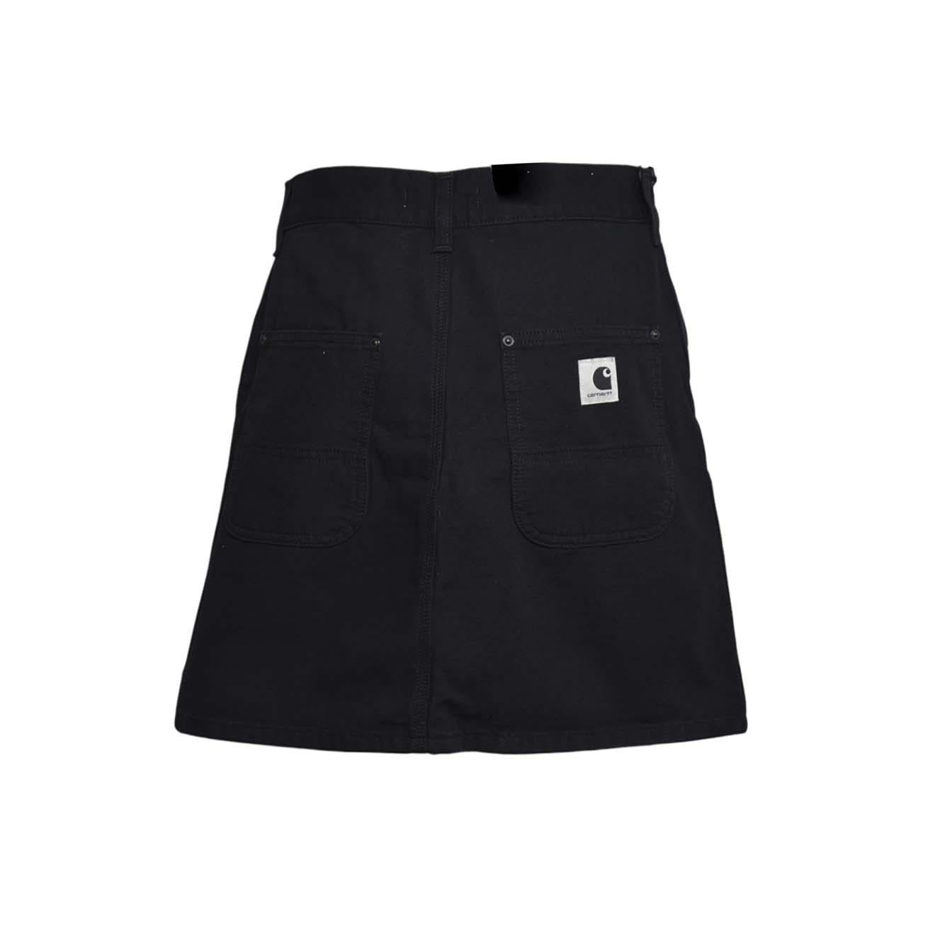 w' maeve double knee skirt 100% cotton 'hubbard' canvas 