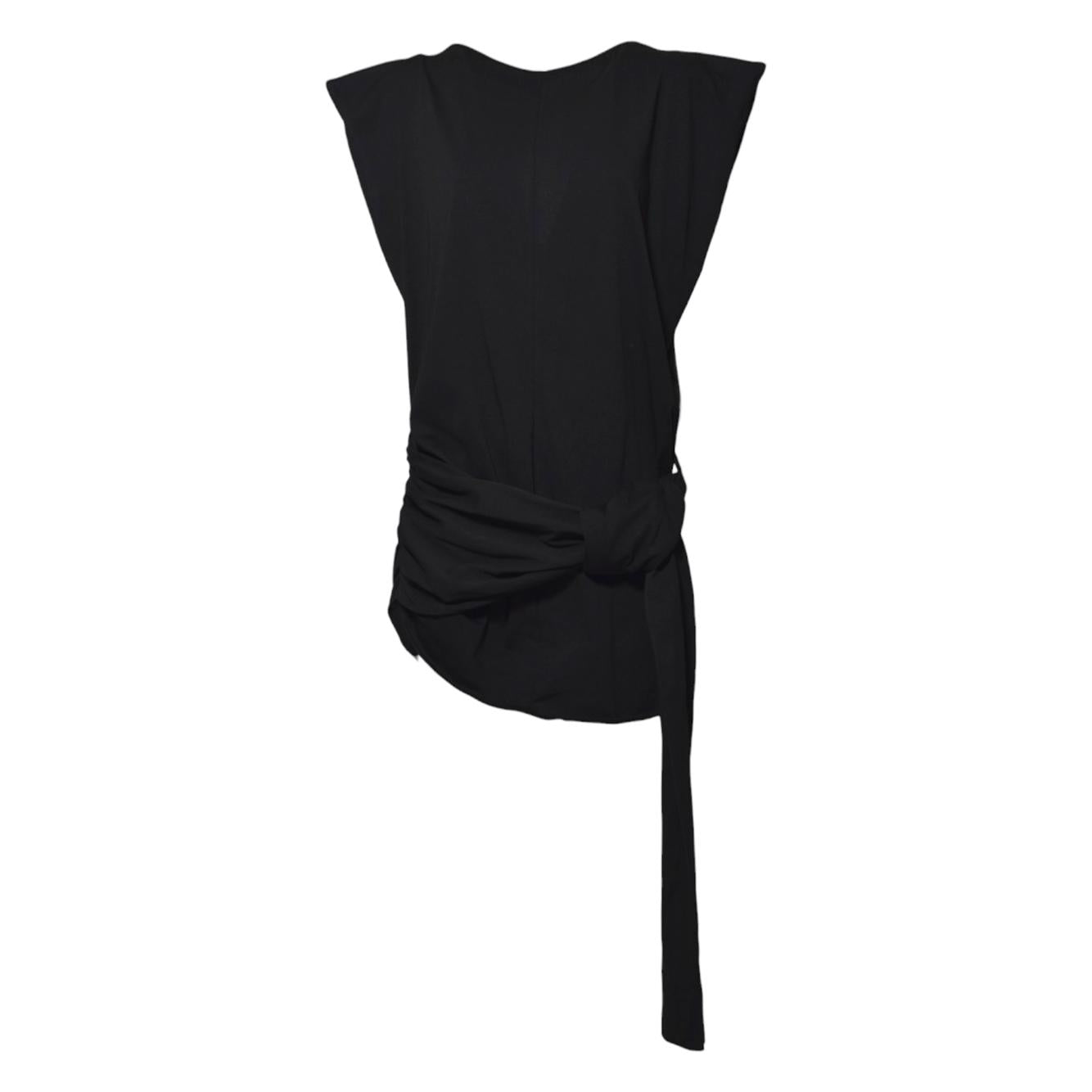 Abito The Naomi Jersey in cotone nero Nineminutes 