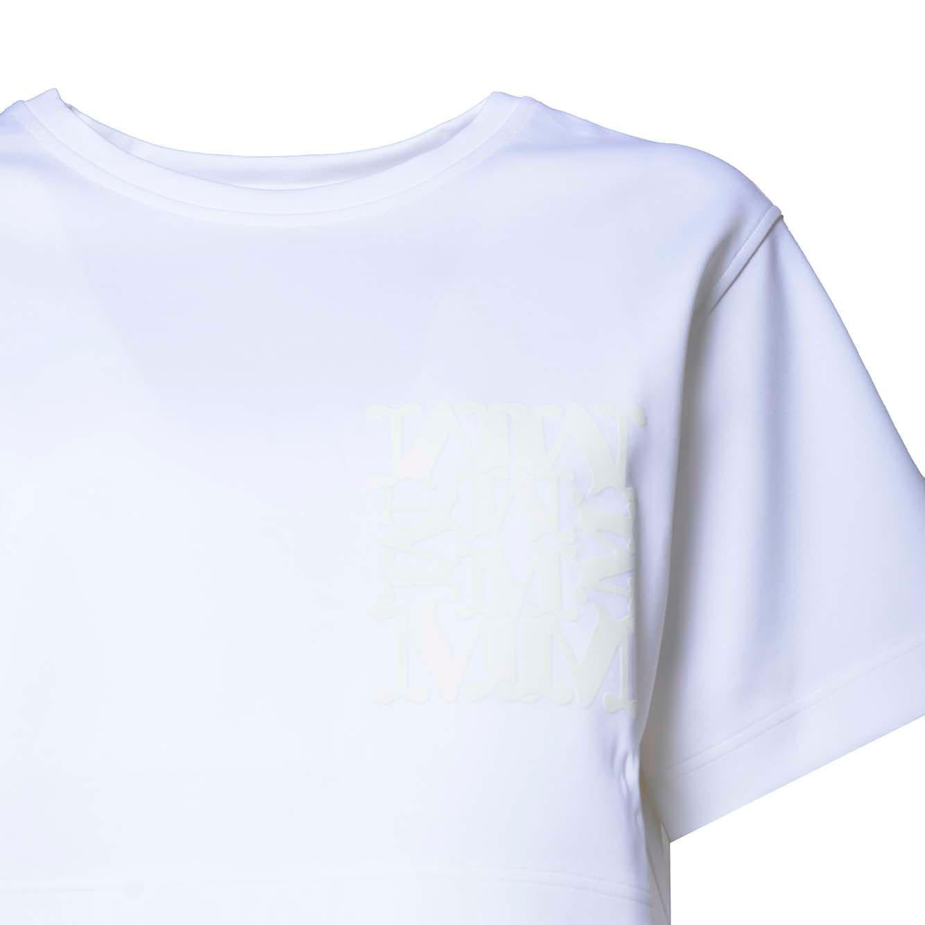 T-shirt Messico cropped in jersey bianco Max Mara 