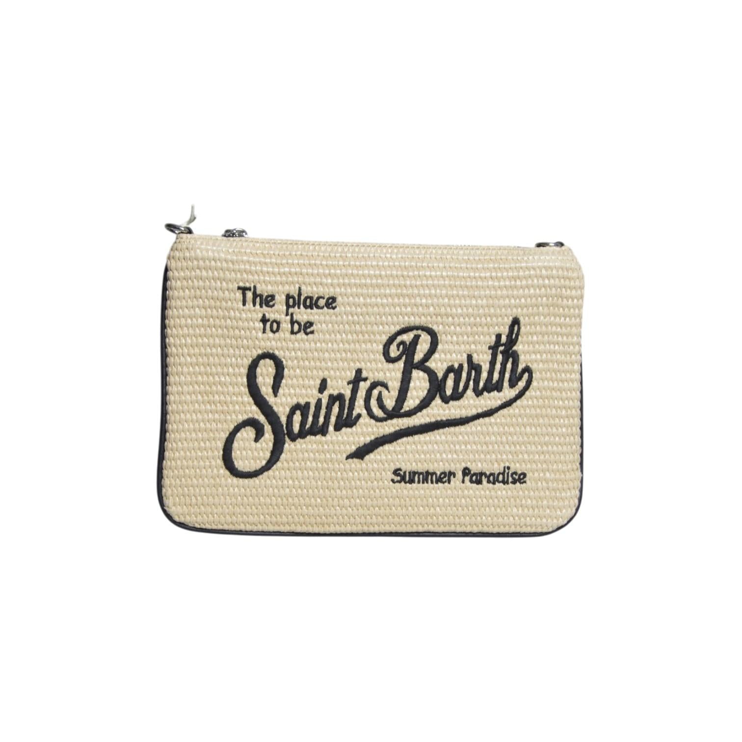 parisienne straw pochette 