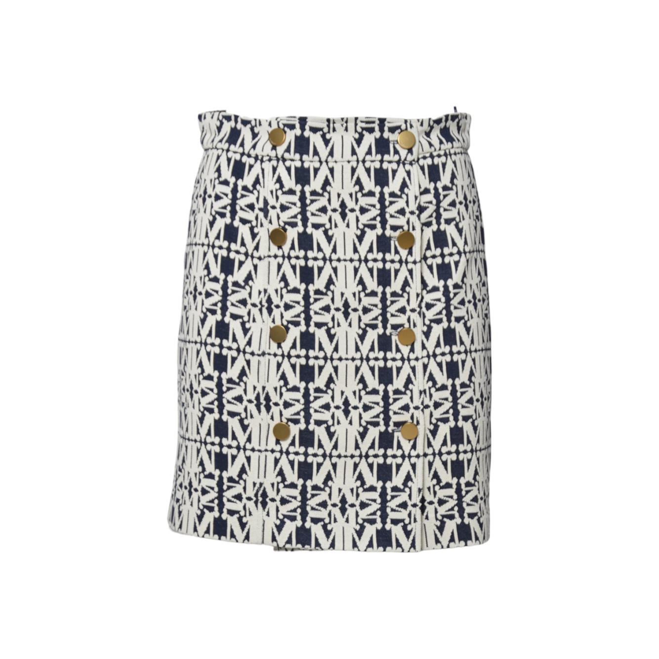 Minigonna Riber in jacquard bianco e nero Max Mara 