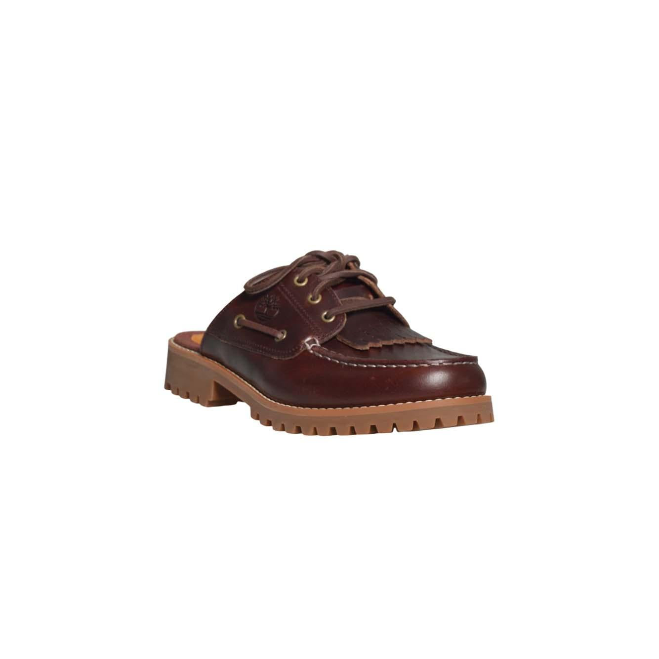 timberland authentic mule shoe burgundy full grain 