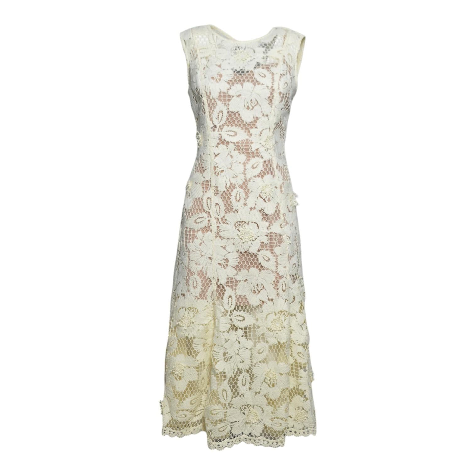 crochet lace mini dress 