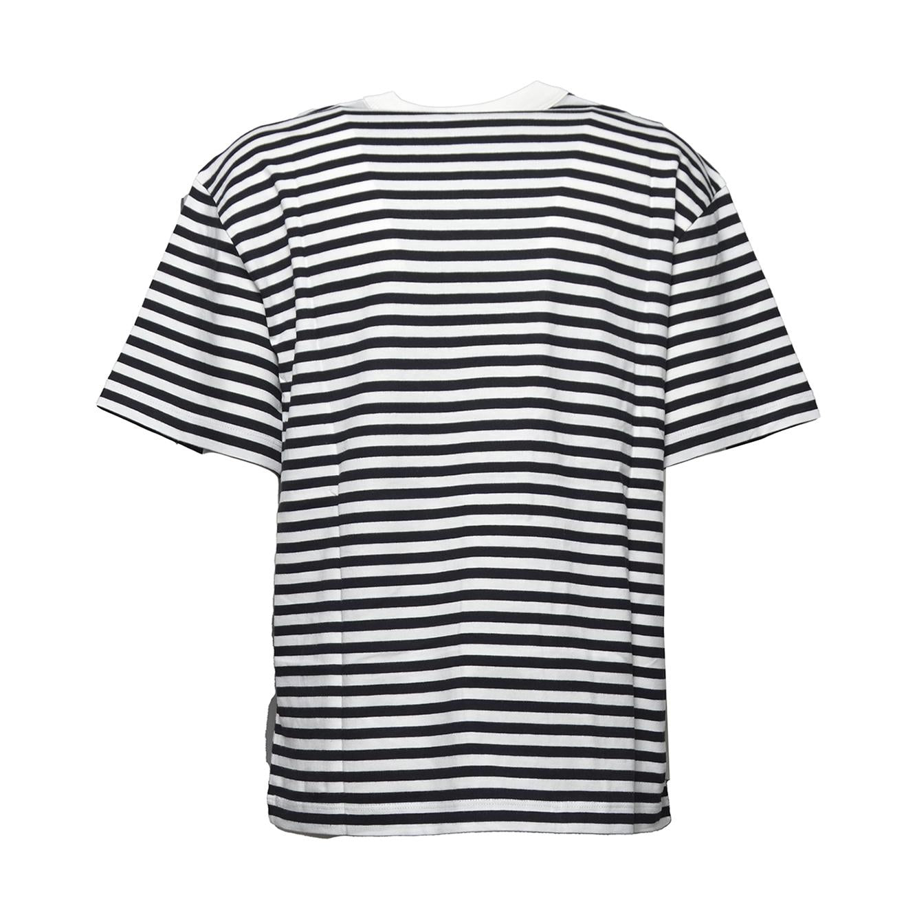 w' s/s ezra t-shirt cotton single jersey, righe 