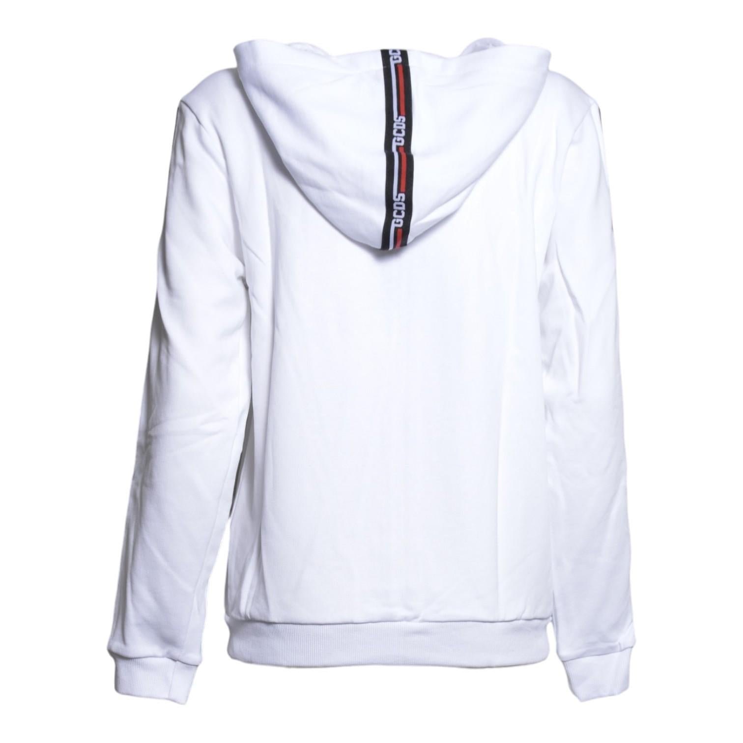 logo tape hoodie zip 