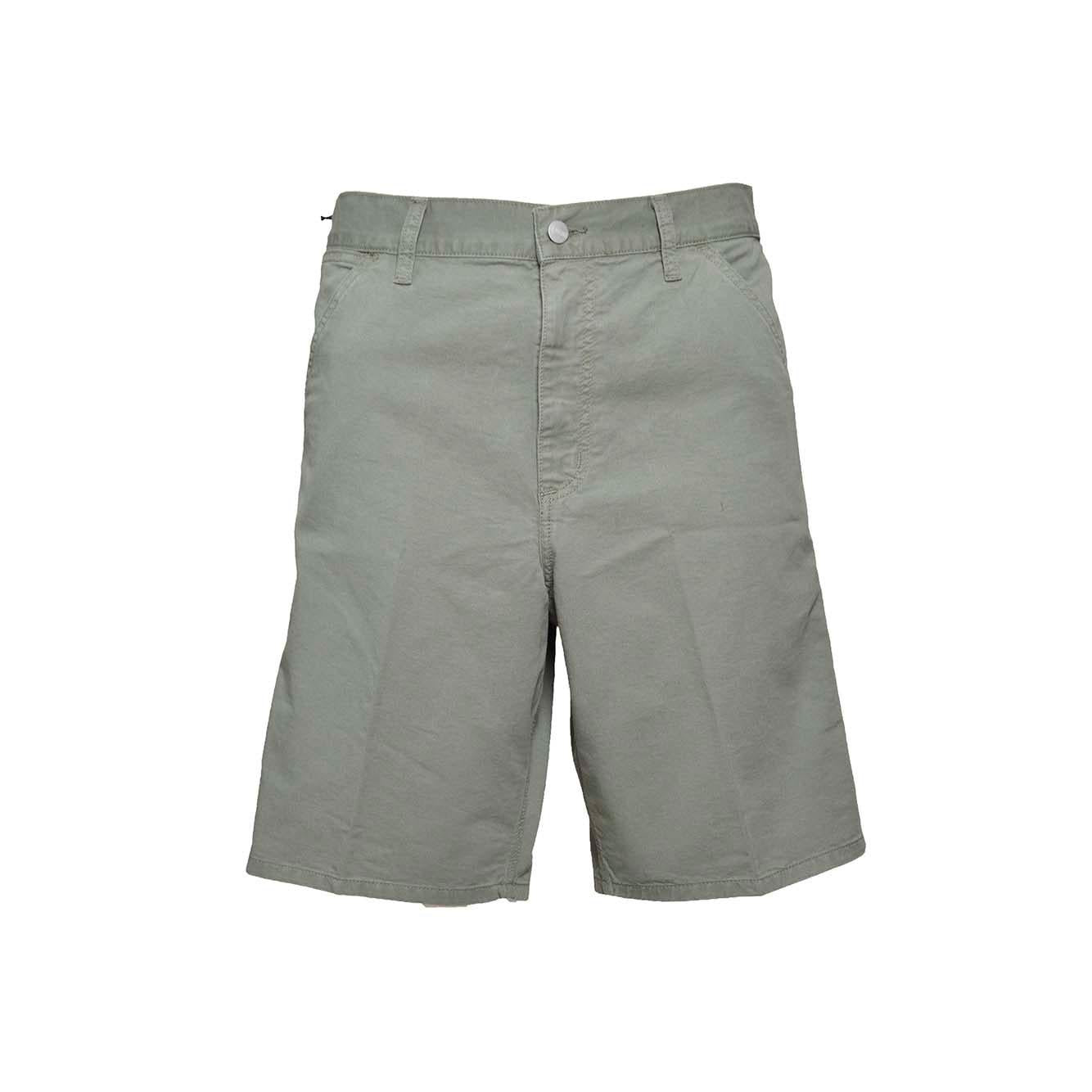 Bermuda Single Knee in cotone verde Carhartt Wip 