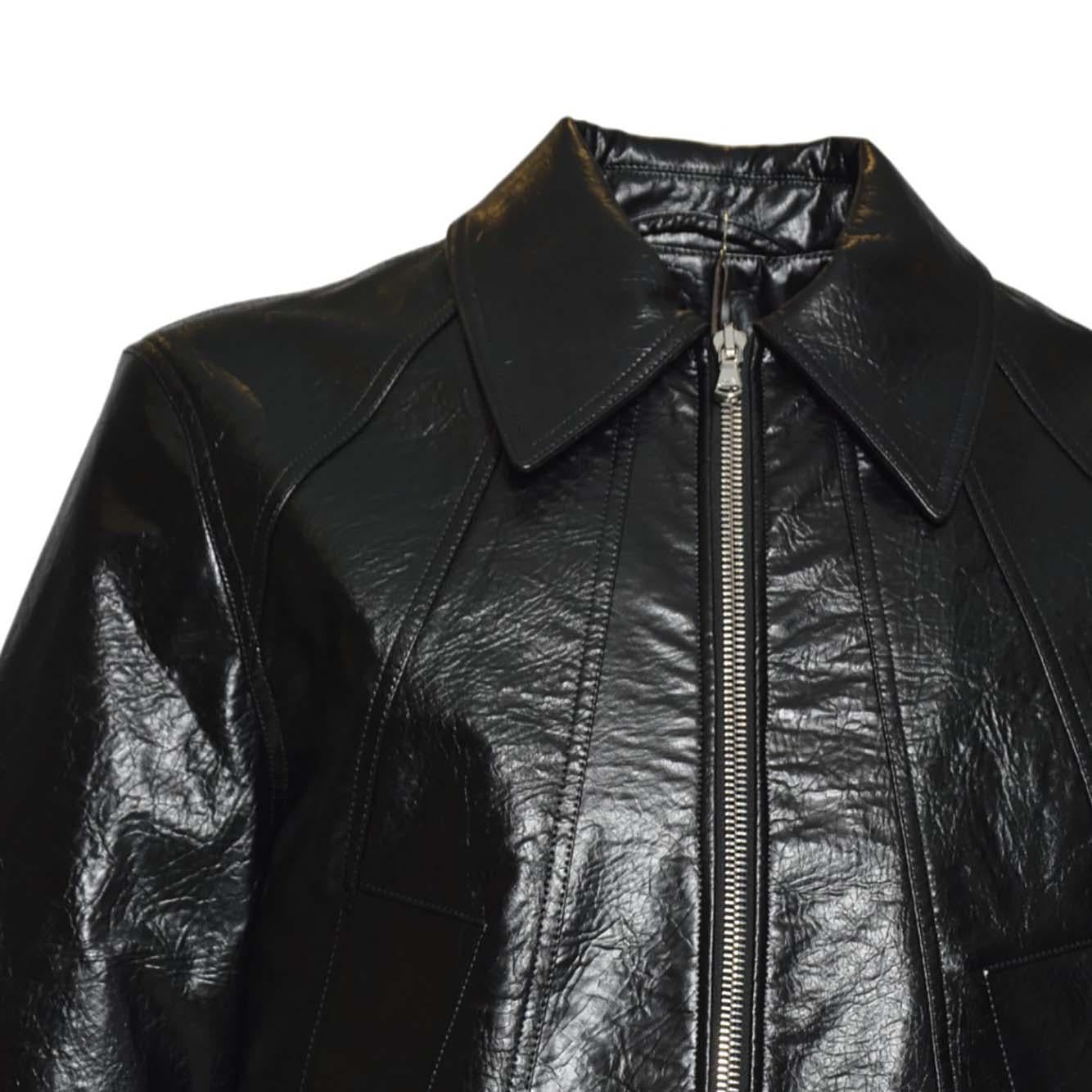 duke jacket faux memory leather 
