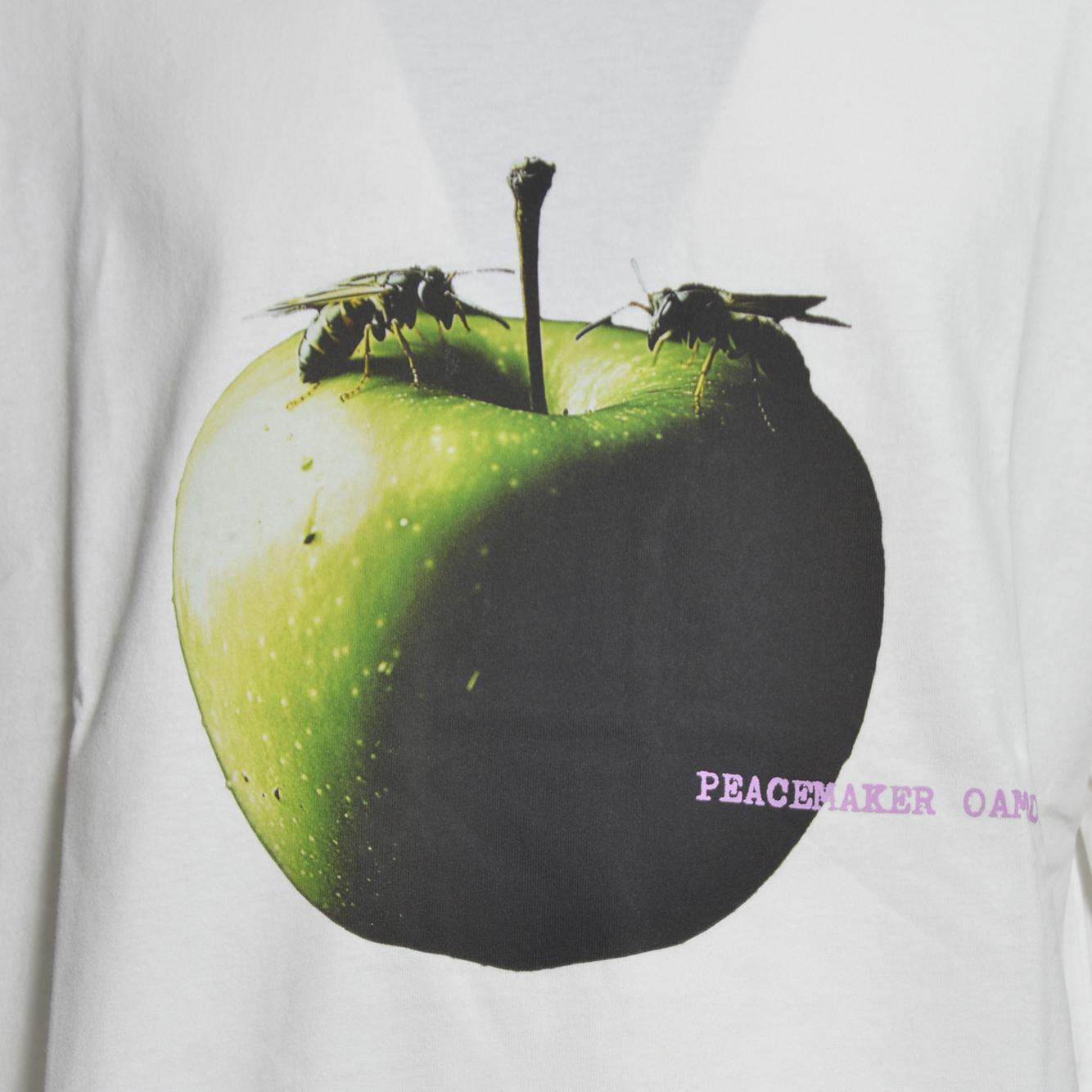 oversize tee apple print 