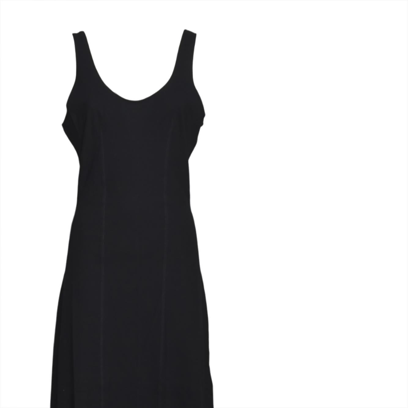 blade dress black high twist jersey 