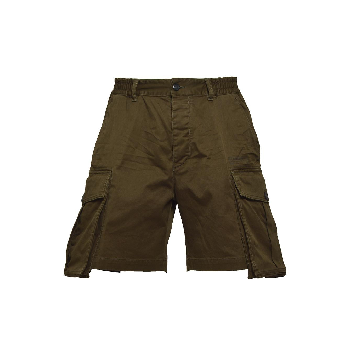 Bermuda Urban 64 Tag in cotone verde militare Dsquared2 