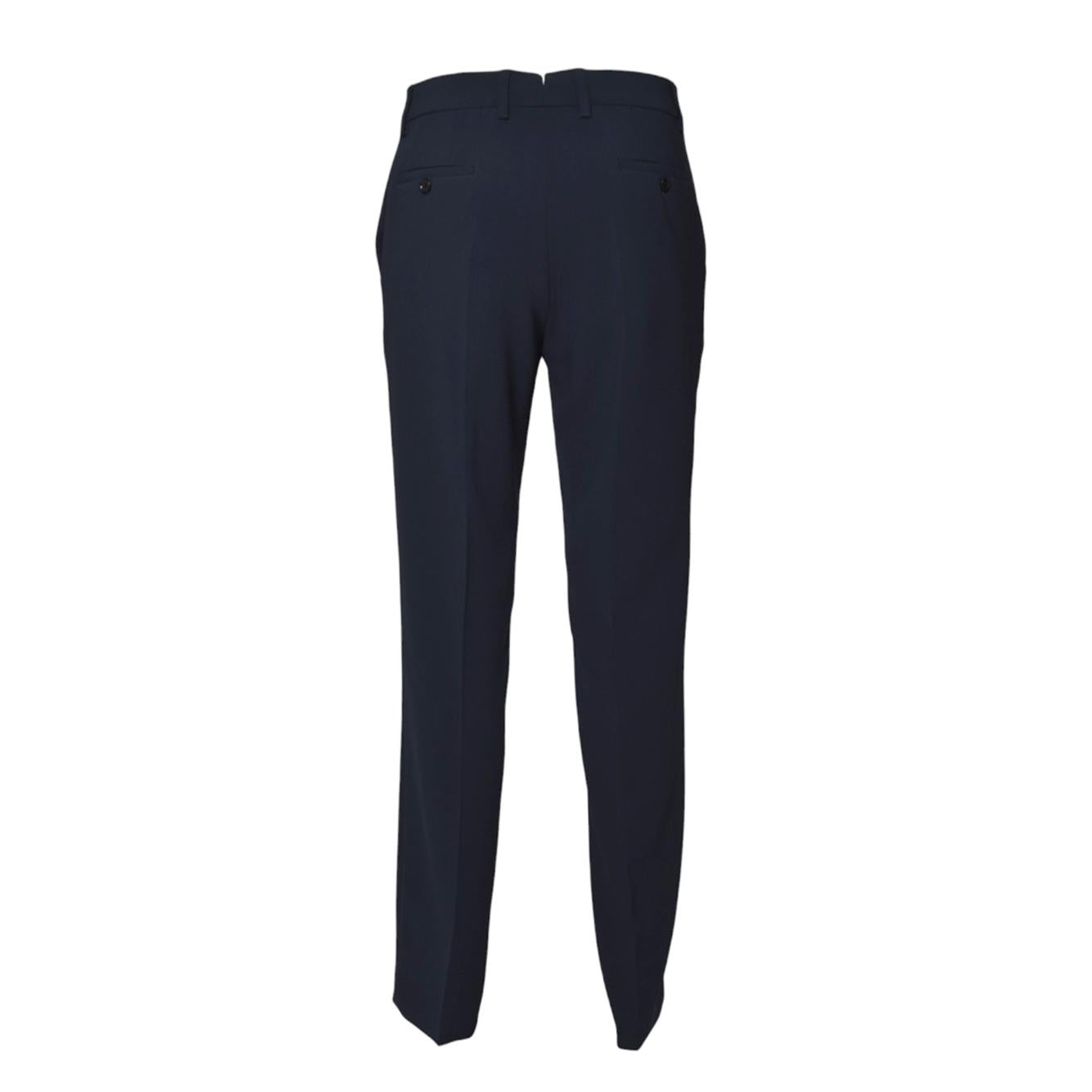 Pantalone in crepe cady blu scuro Aspesi 