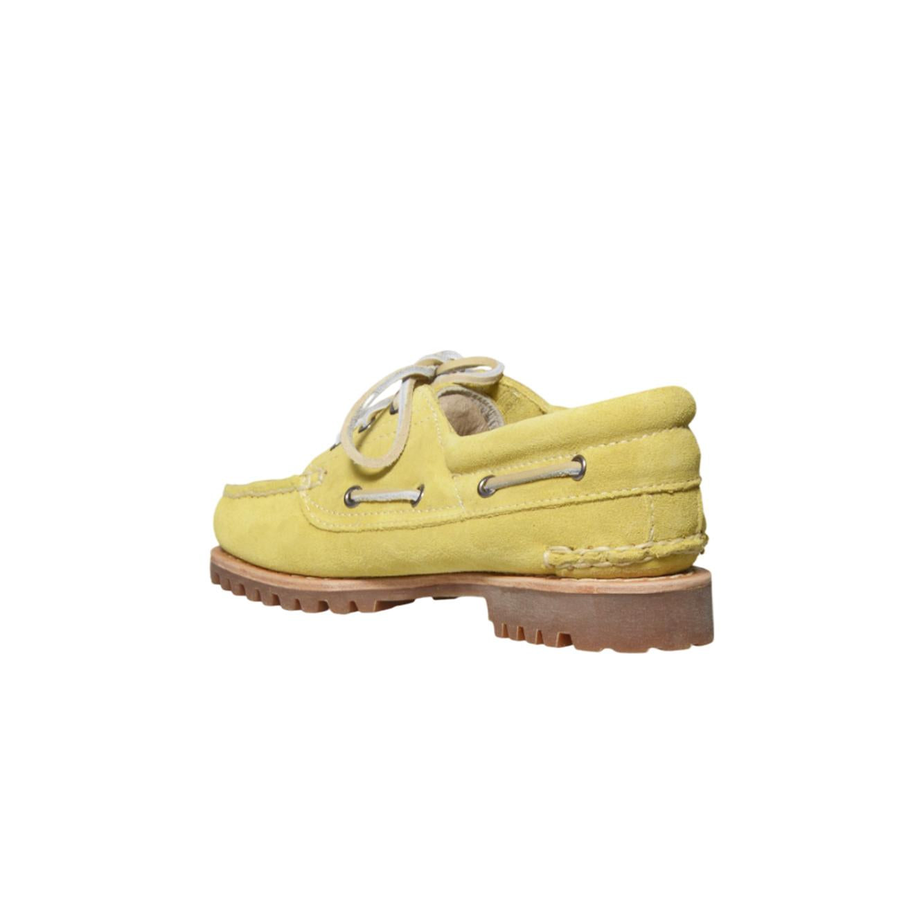 timberland authentic boat shoe medium yellow suede 