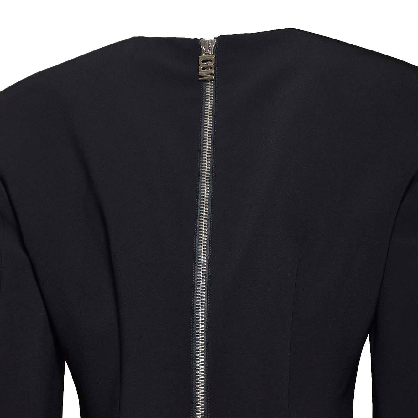 Abito Icon Zipped in crepe nero Dsquared2 