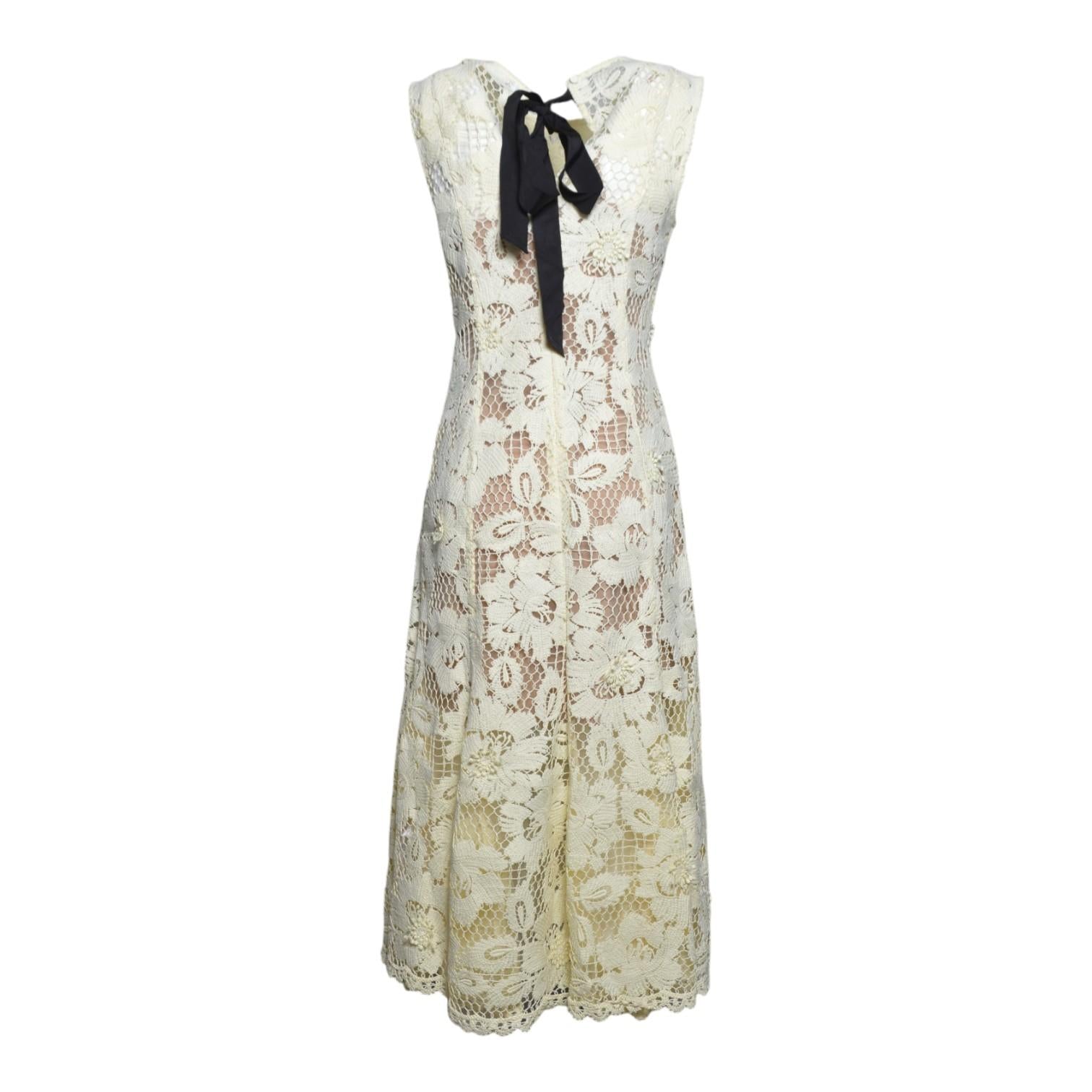 crochet lace mini dress 