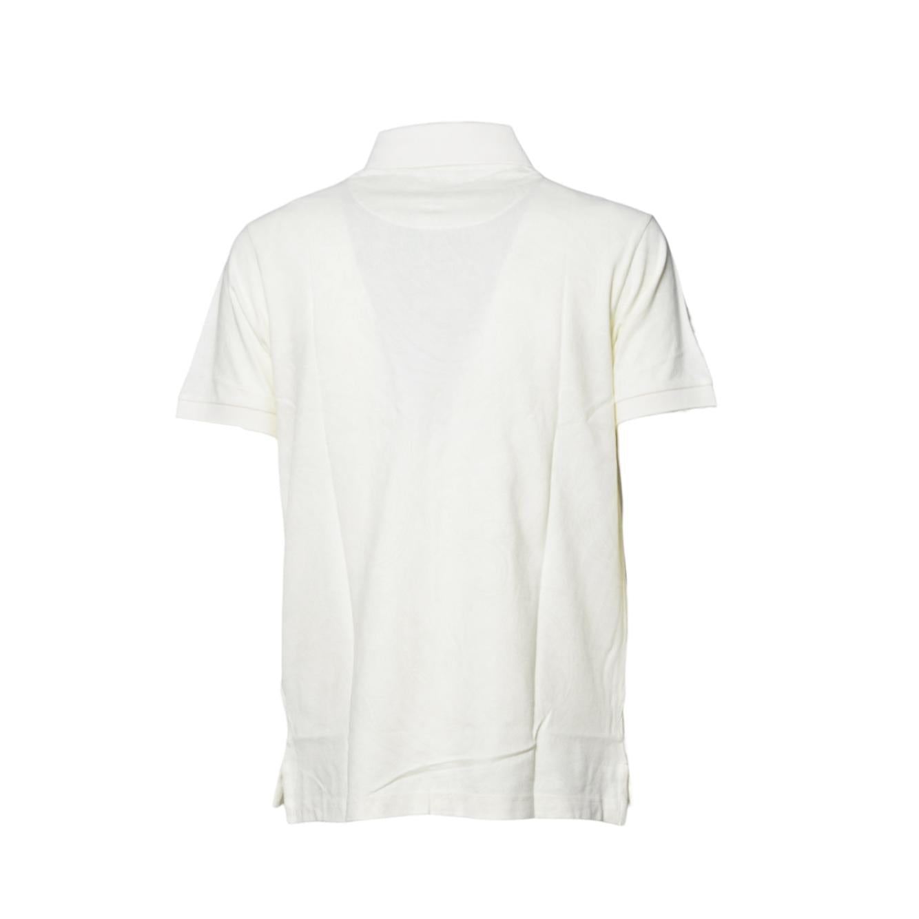 Polo in cotone crema jacquard Etro 