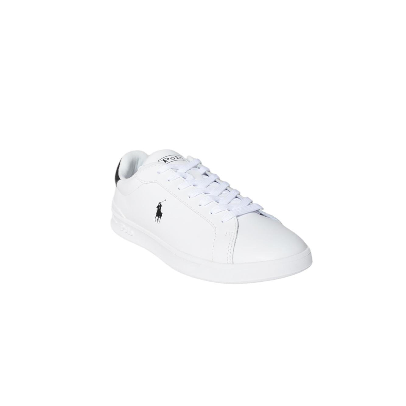 Sneaker Heritage Court II in pelle bianca Ralph Lauren 