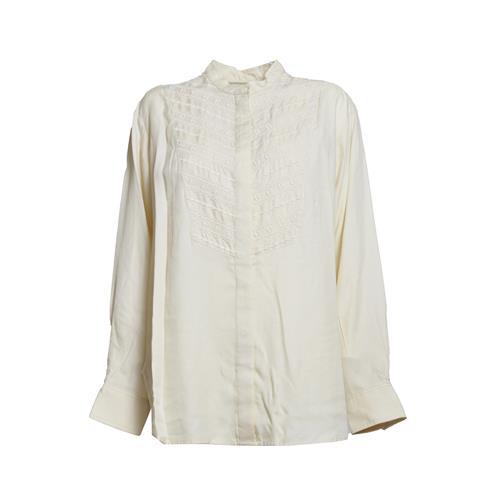 Blusa Britten in cotone ecrù con ricami Isabel Marant 