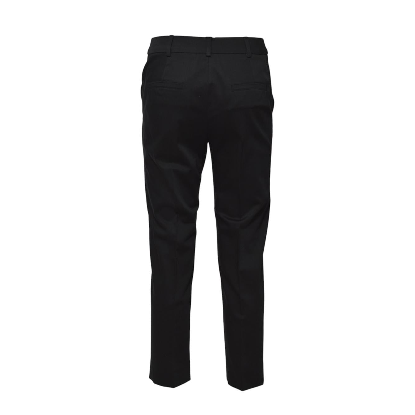 Pantalone Lince1234 crop in raso nero Max Mara 