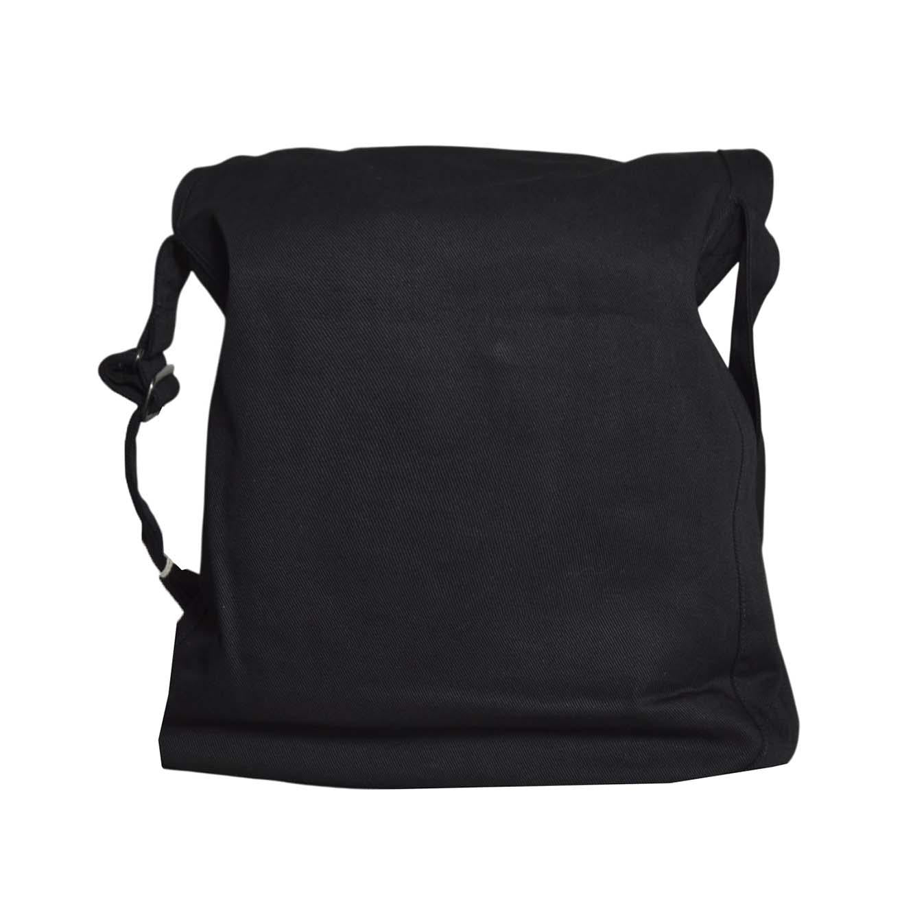 sling bag washed black denim 