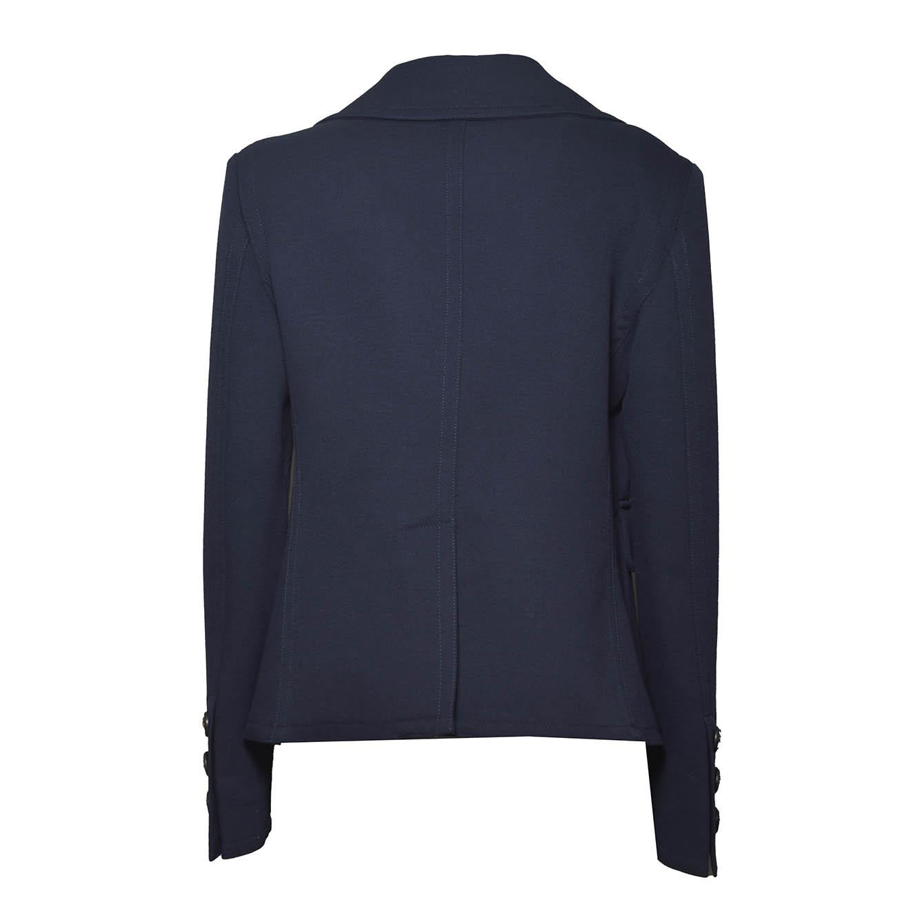 women's fitted peacoat with undercollar 