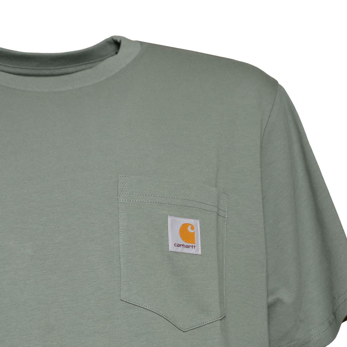 T-shirt Pocket in cotone verde Carhartt Wip 