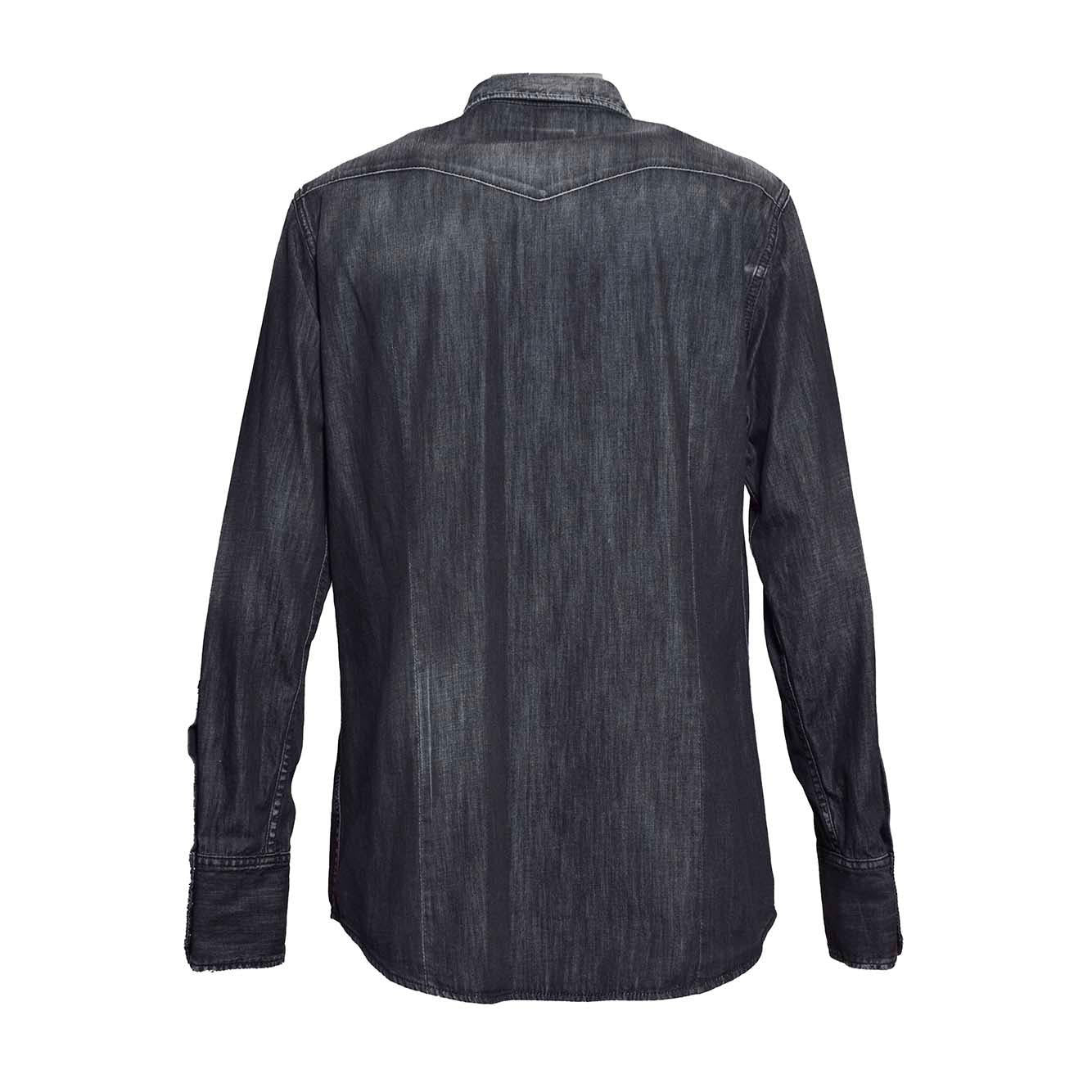 Camicia Classic Western in cotone nero Dsquared2 