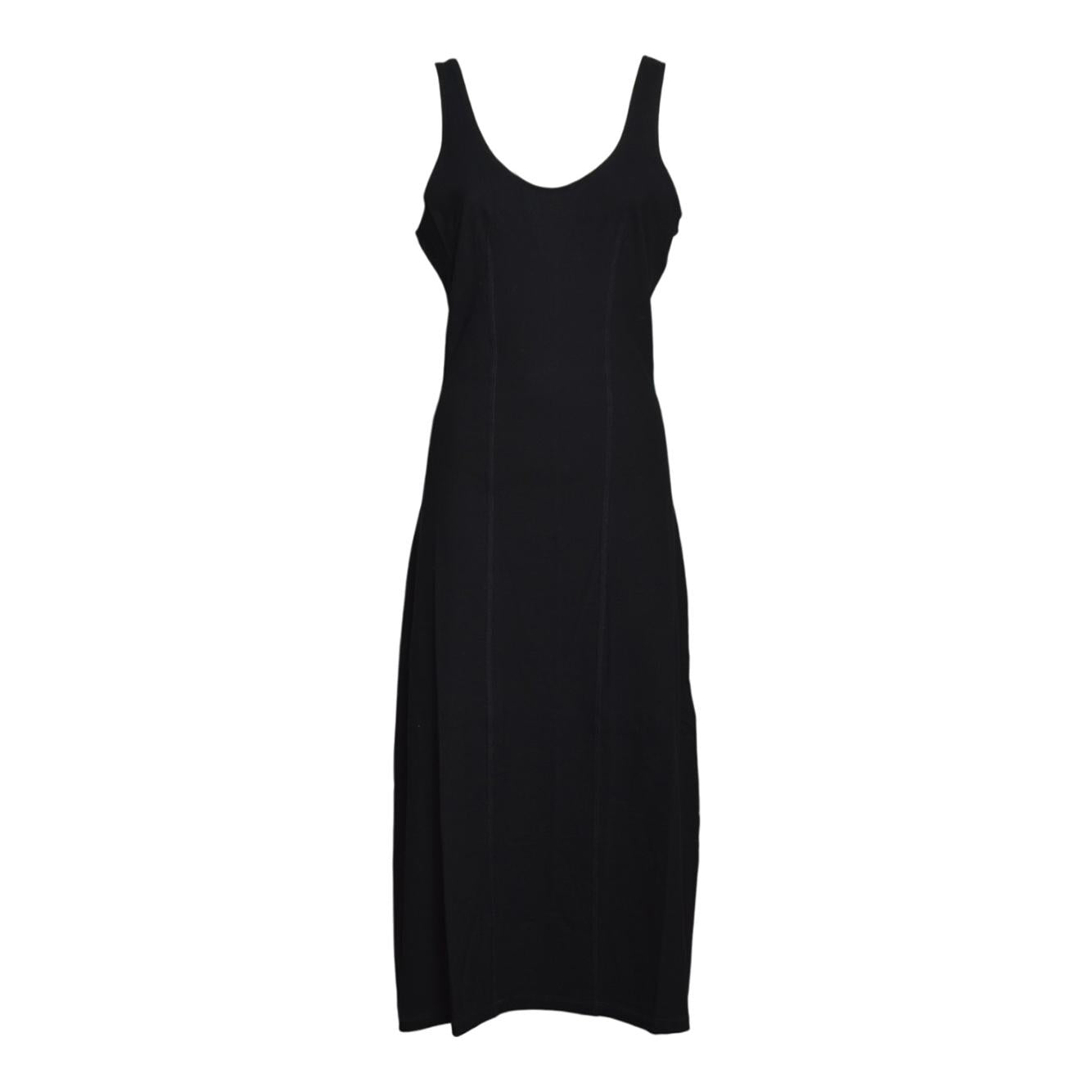 blade dress black high twist jersey 