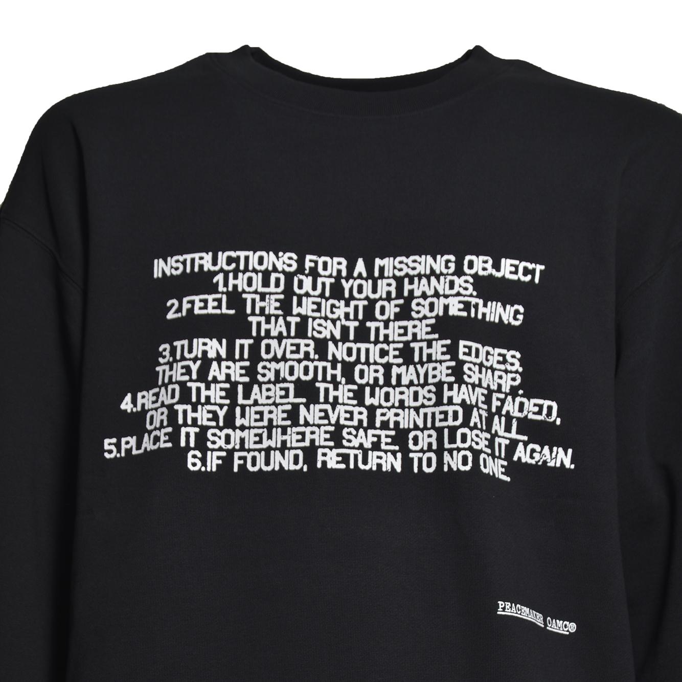 crewneck stencil print 