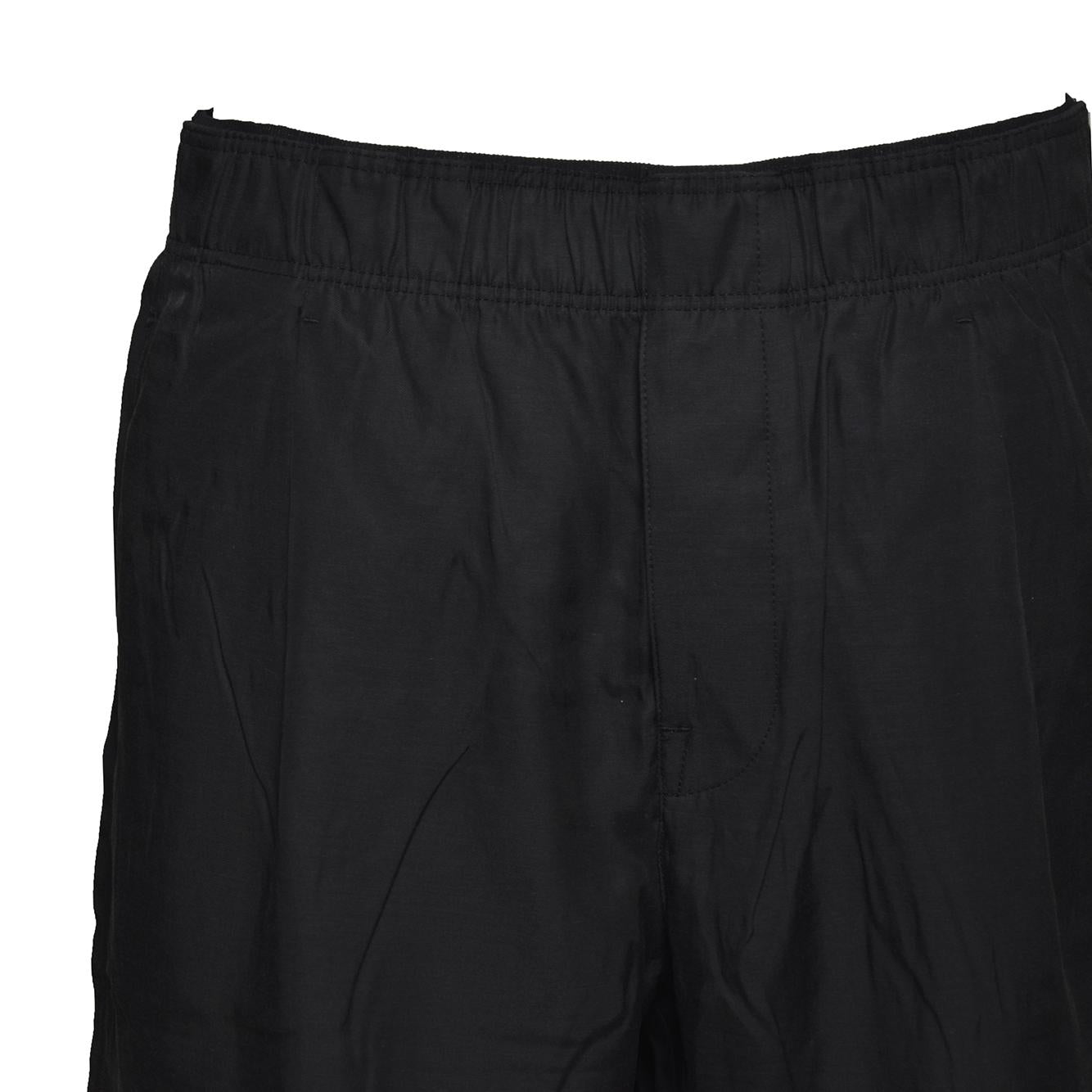 leisure shorts still black calm cupro cotton 