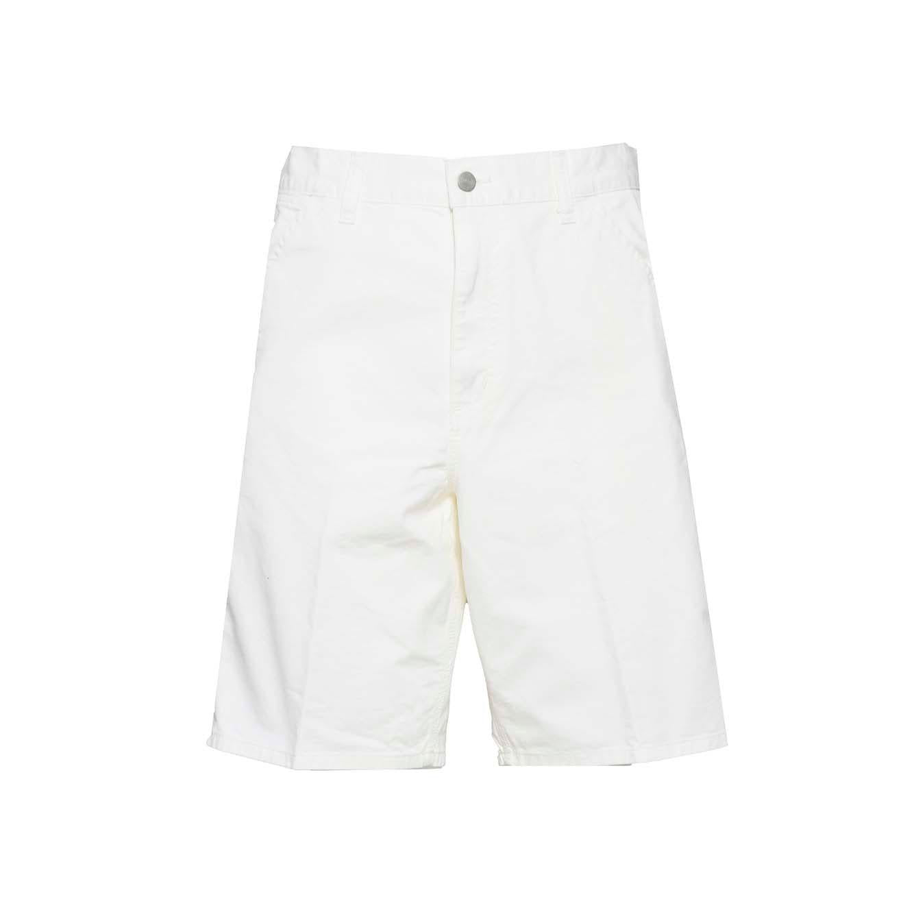 Bermuda Single Knee in cotone bianco Carhartt Wip 