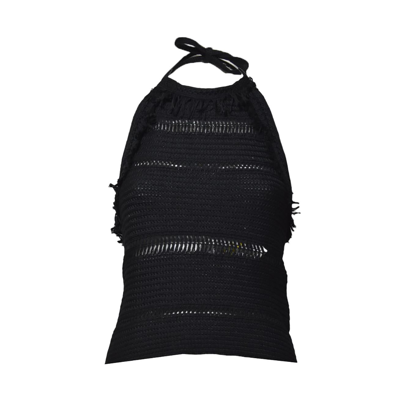 Top Araliane in macramè nero Marant Etòile 