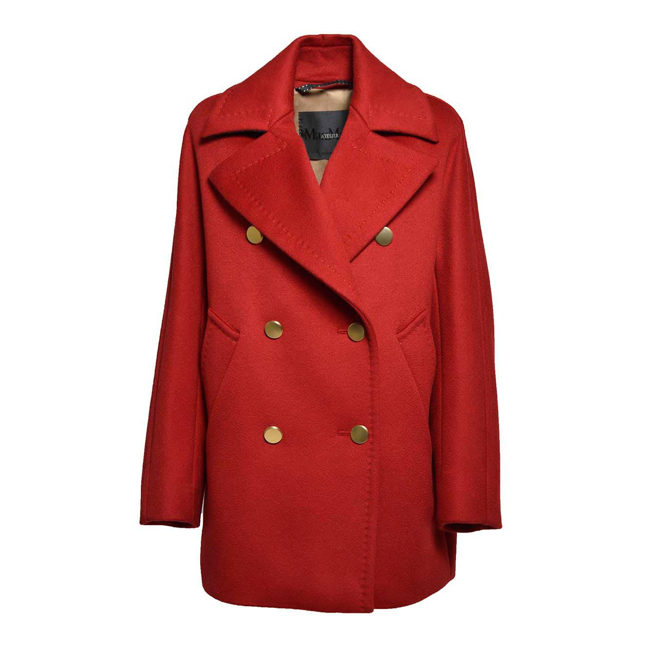 Cappotto Berta in cashmere double rosso Max Mara 