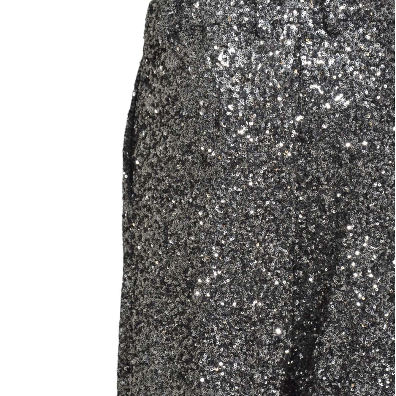 Pantaloni Submarine in paillettes argento Nineminutes 