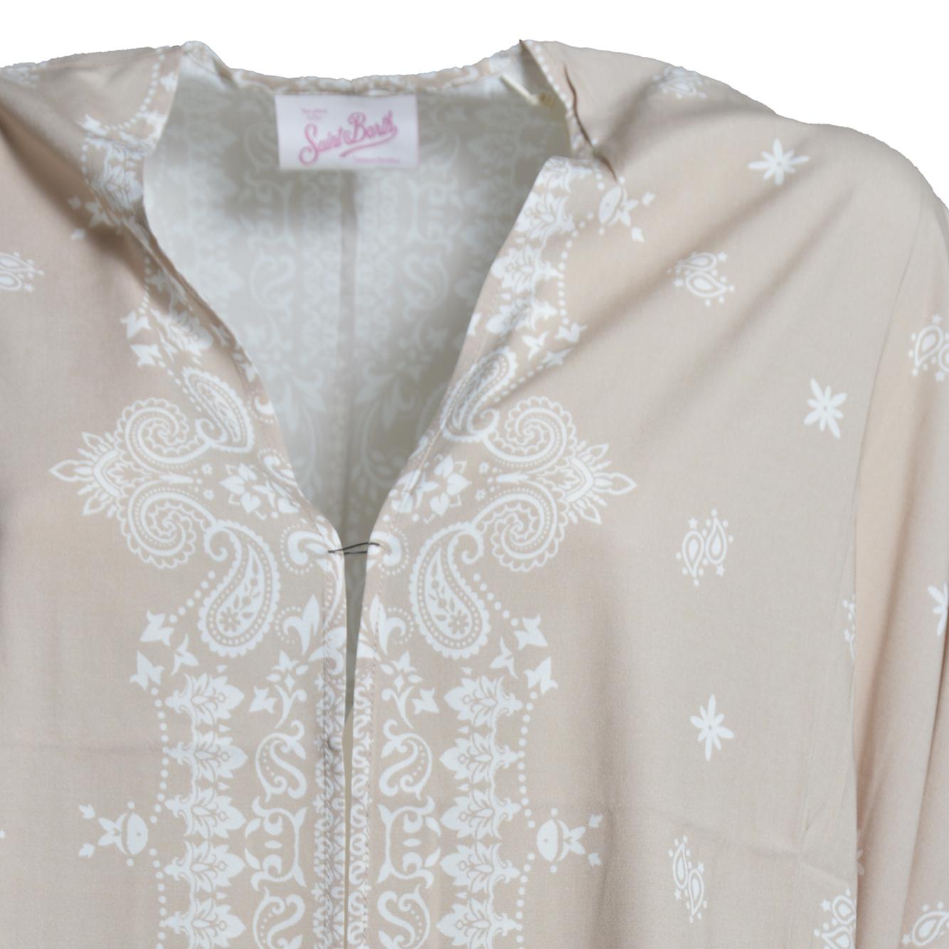milos woman kimono rayon bandanna paisley 