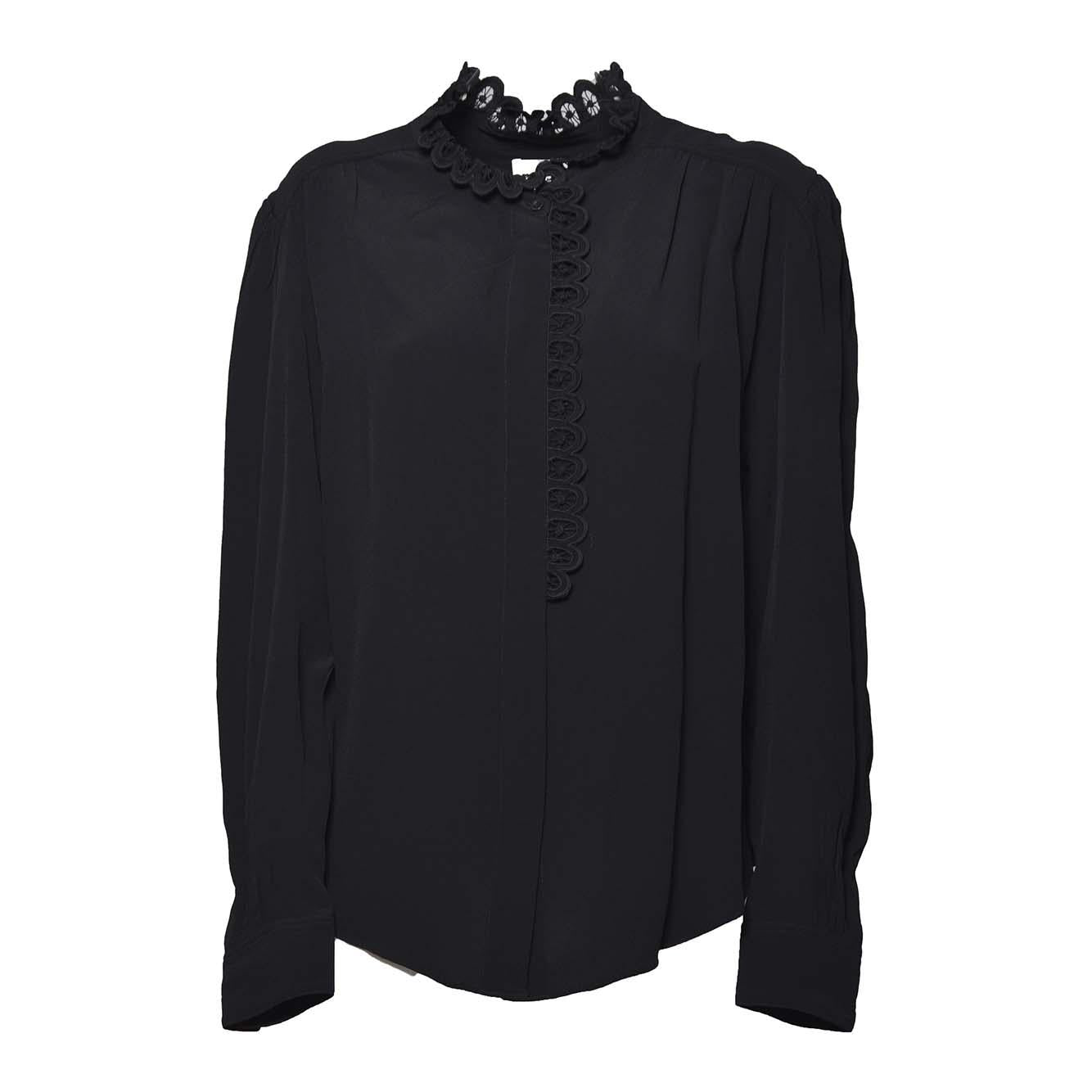 Blusa Estela in viscosa nera Marant Etòile 
