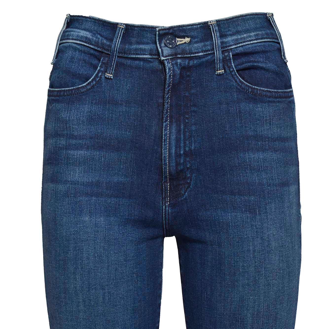 Jeans The Hustler Ankle in cotone blu Mother Women 