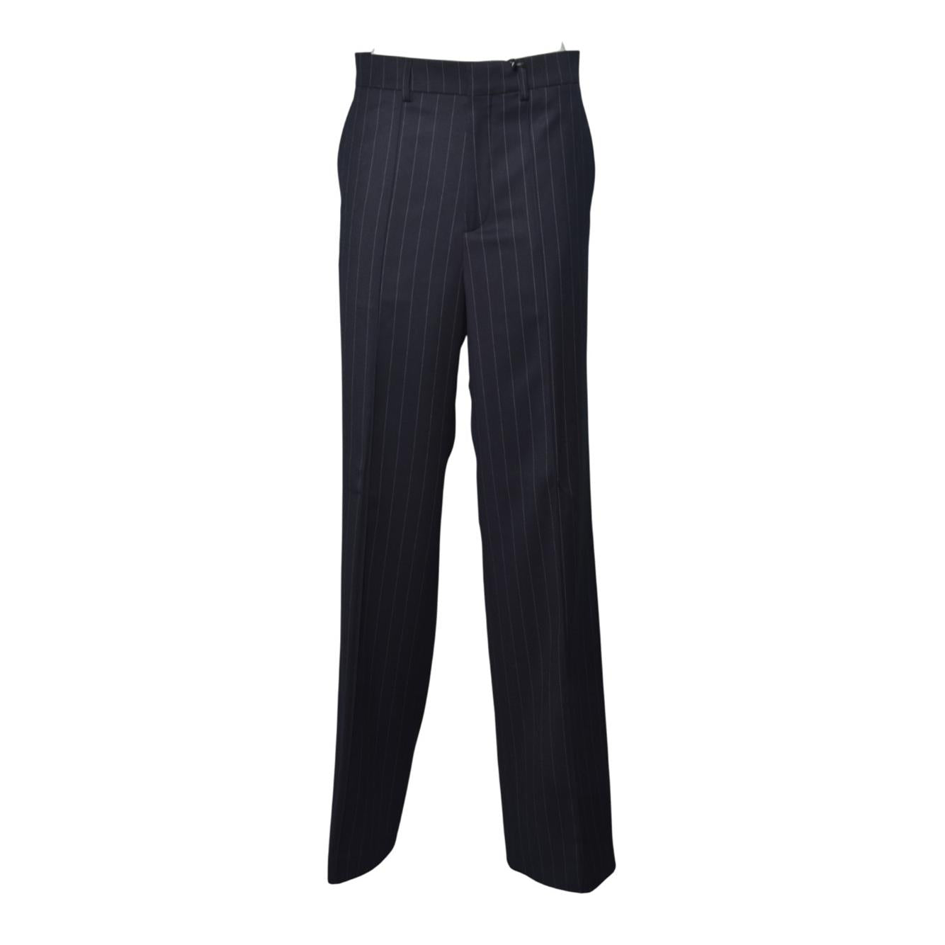 the woman submarine pants stripe gessato fresco lana 