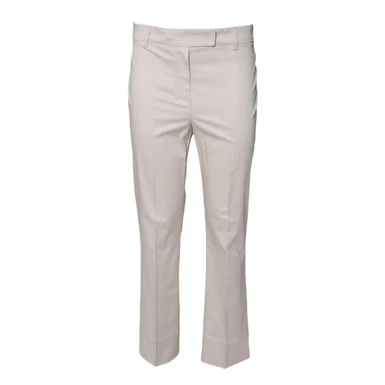 Pantalone Felice skinny in raso beige 'S Max Mara 