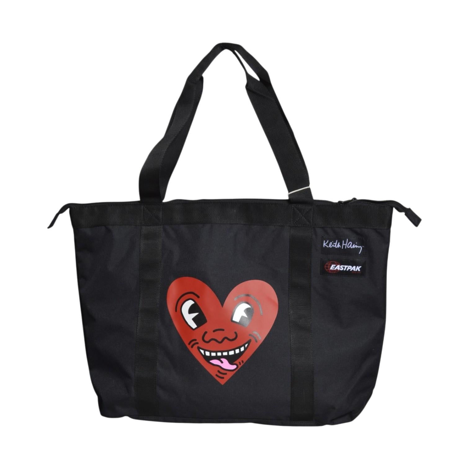 travel tote keith haring heart 