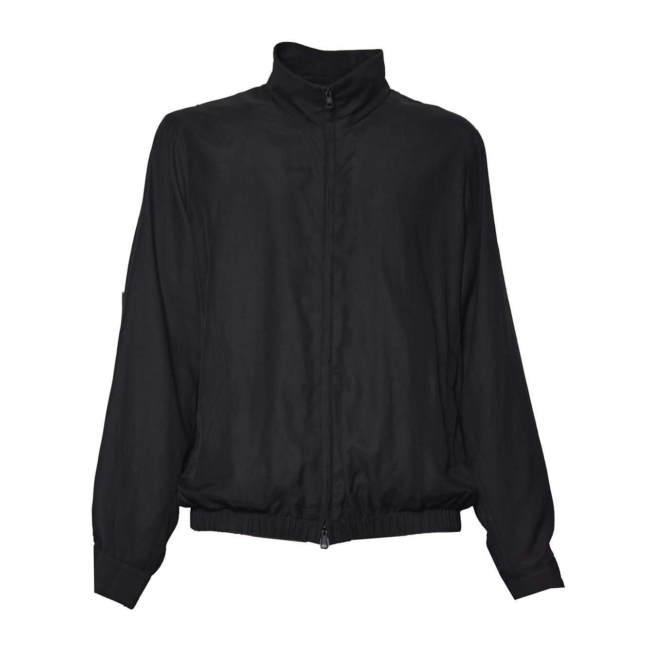 casino jacket still black calm cupro cotton 