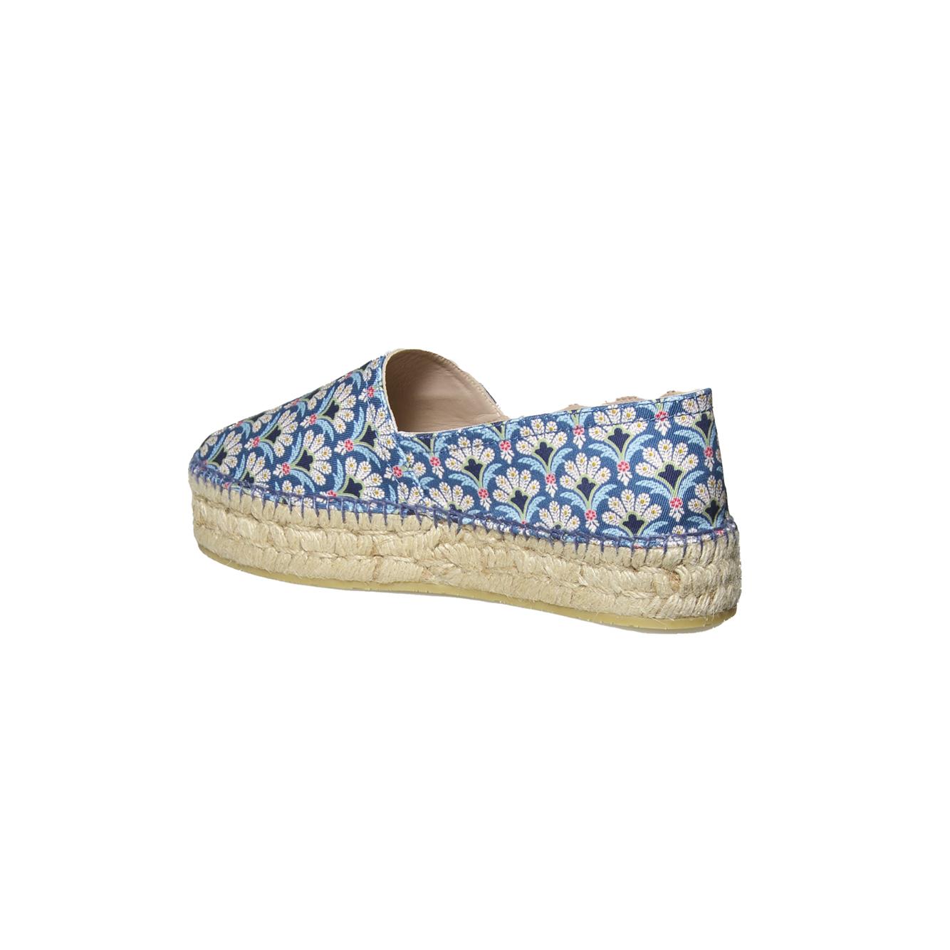 espadrillas printed gabardine flowers 