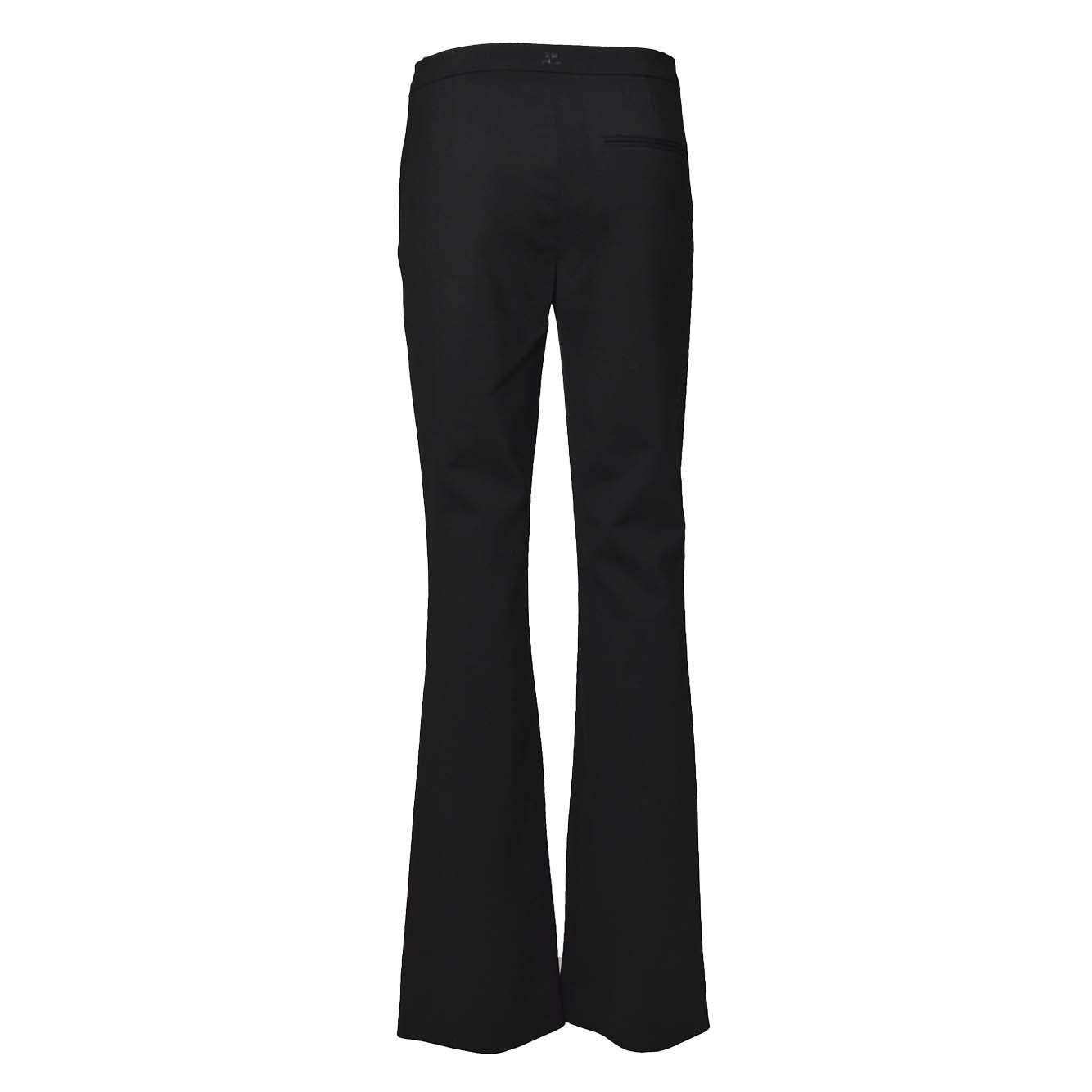 Pantaloni Oblique sartoriali in lana nera Courregès 