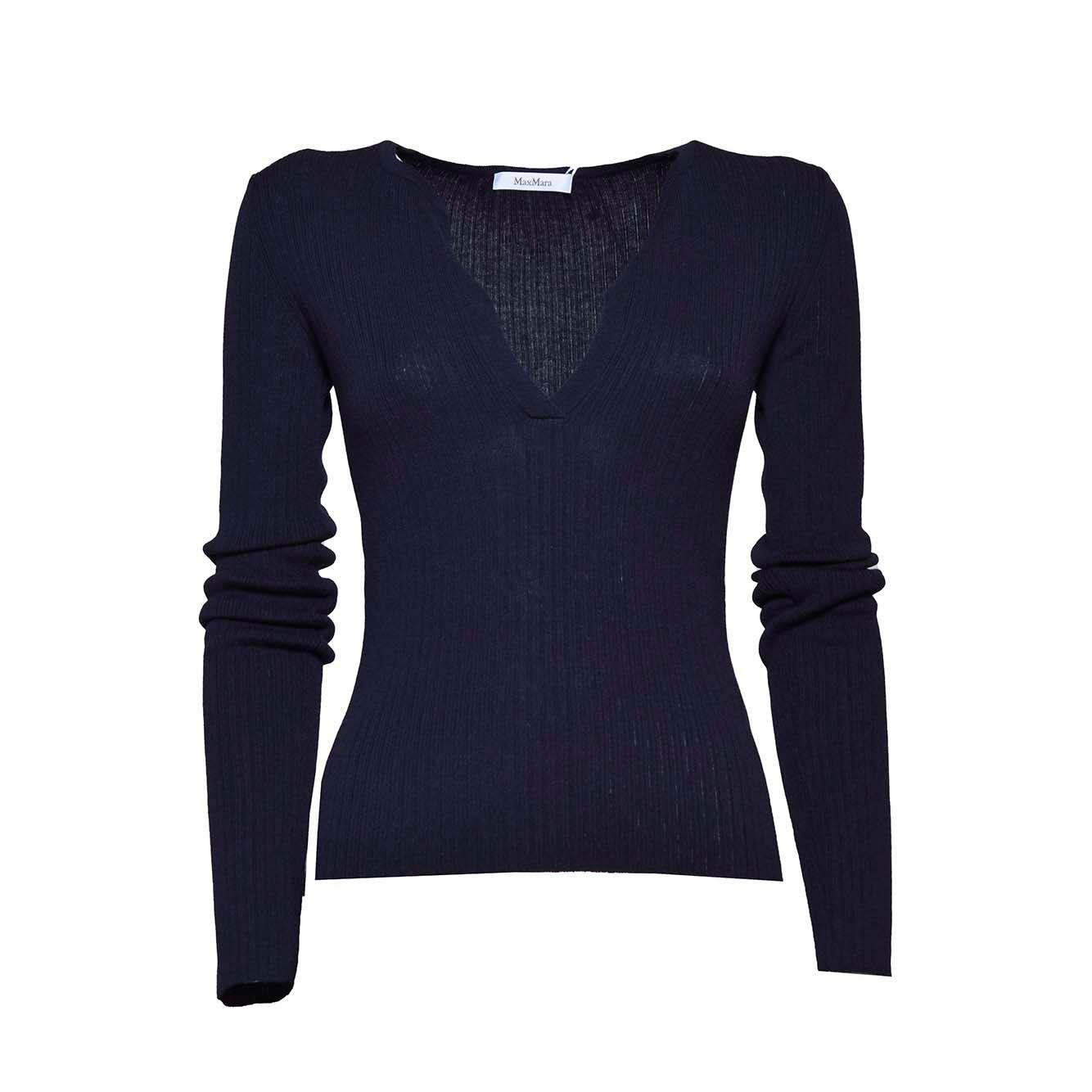 Pullover Urlo in maglia di seta nero Max Mara 