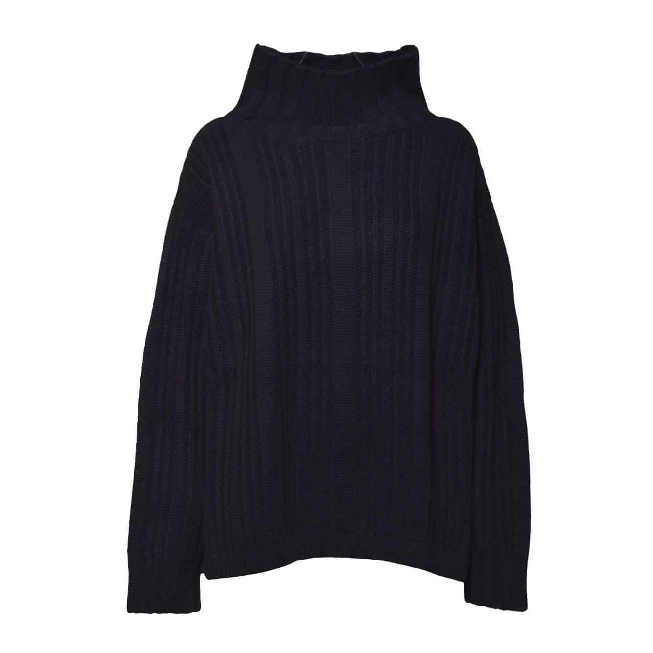 Pullover Vitalba dolcevita in lana e cashmere nero Max Mara 